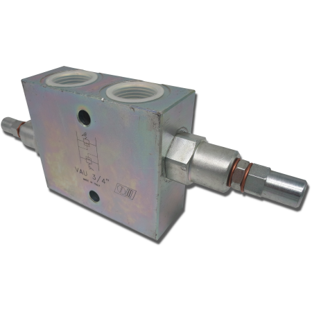 ZAWÓR HYDRAULICZNY PRZELEWOWY KRZYŻOWY VAU 3/4 100L